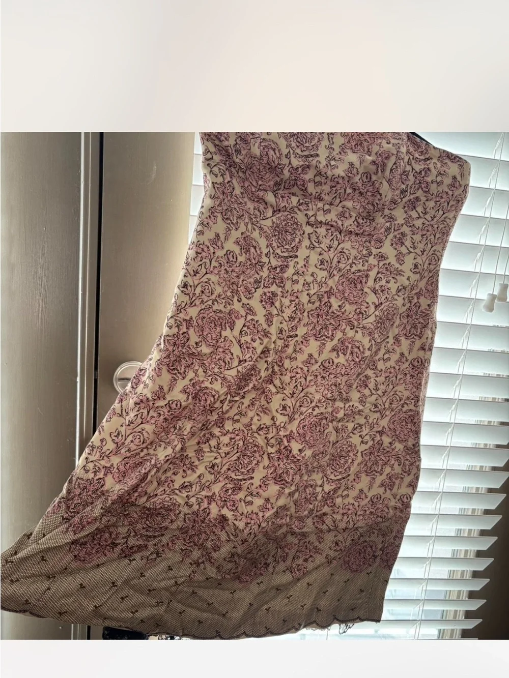 Ideology Cream Dress with Mauve Floral Print